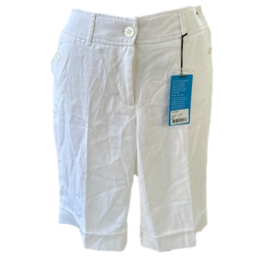 AUR Active Shorts Women’s Size 6 White Bermuda Length Lightweight NWT NEW